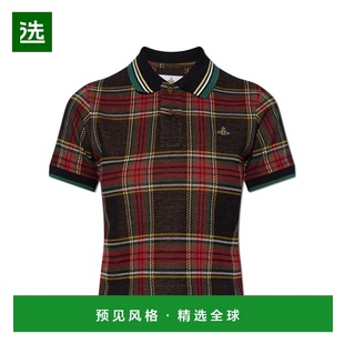 纹POLO衫 香港直邮Vivienne 学院风格 短袖 1H010003J009T Westwood