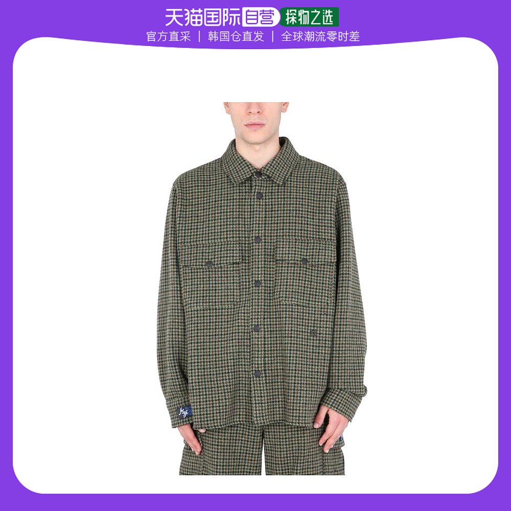 韩国直邮MSGM21FW长袖衬衫男3140ME05X 21750536GREEN 男装 衬衫 原图主图