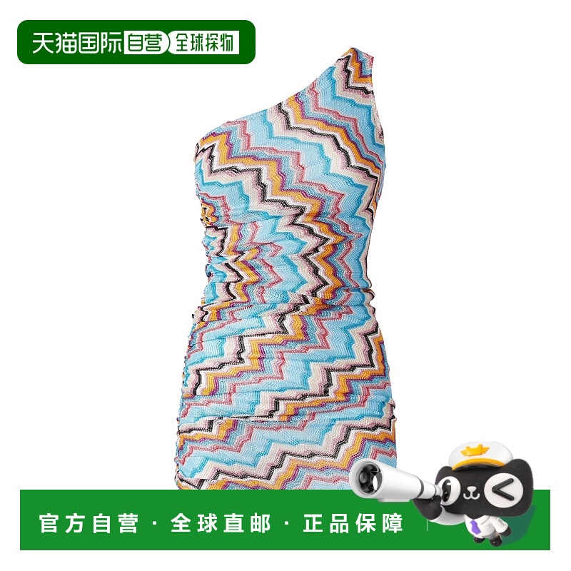 香港直邮Missoni 锯齿图案短款单肩连衣裙 MS25SQ2MBC005J