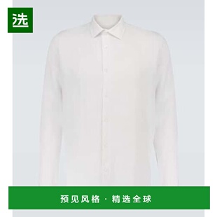 1h可退 香港直邮Orlebar Brown 男士 Giles 亚麻长袖衬衫