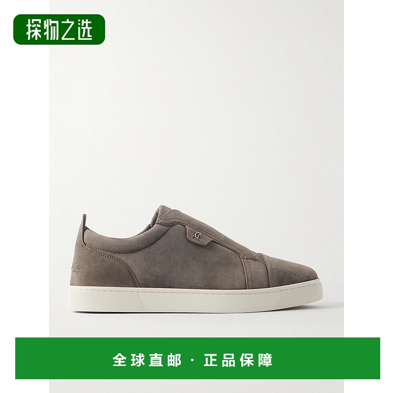 Christian Louboutin 克里斯提·鲁布托 男士 灰色漆皮运男鞋