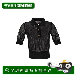香港直邮Sportmax 女士 1h可退 斯宝麦斯 CASTA 网纱针织Polo衫