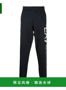 香港直邮EA7 Emporio Armani 午夜蓝色印花徽标运动裤 8NPPC1PJ05