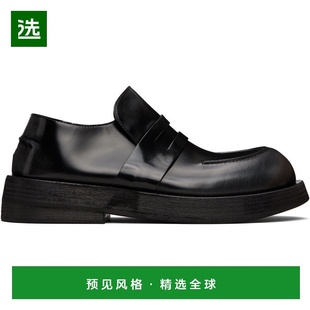 1h可退 香港直邮marsell 男士 黑色 Musona 乐福鞋 MM4080P036