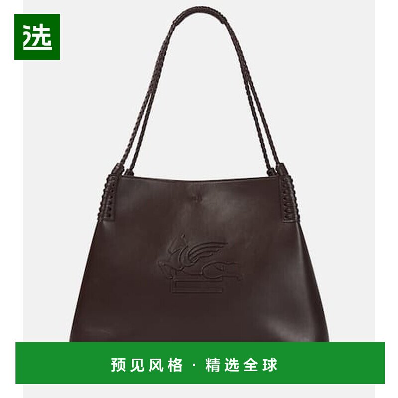 1h可退 香港直邮Etro 艾特罗 女士 天秤座中号皮革手提包托特包