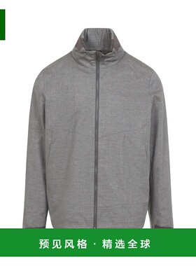 1h可退 香港直邮Sease 男士 LAMINATED 灰色亚麻夹克 JJ065TN147