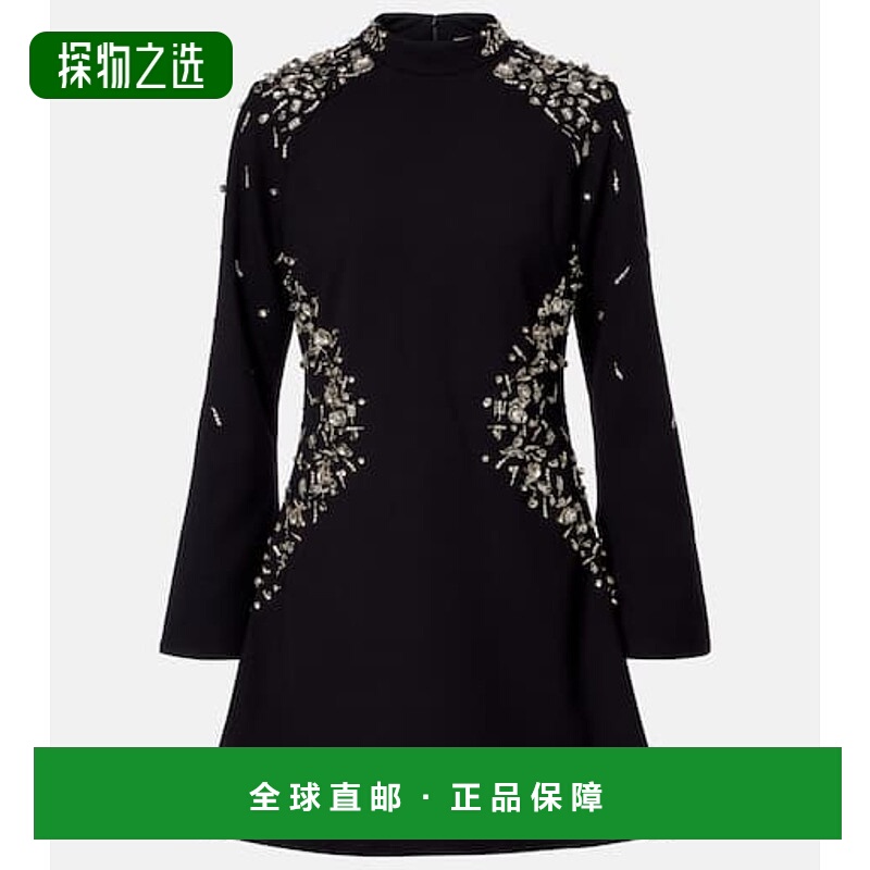 香港直邮Simkhai 女士 Carla crêpe 精饰迷你连衣裙