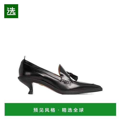 香港直邮Thom Browne 弧形鞋跟流苏高跟鞋ointed loafers FFF104A