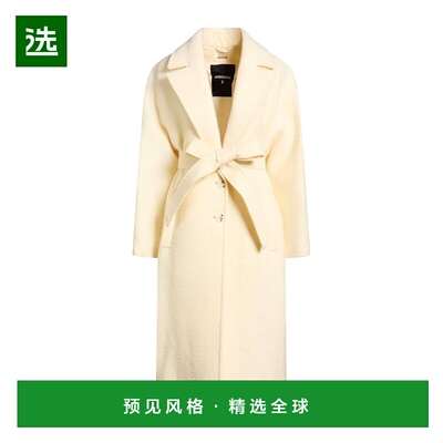 1h可退 香港直邮Patrizia Pepe 柏翠莎 佩佩 女士 大衣 beige米色