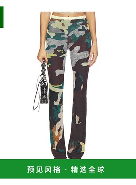 1h可退 香港直邮Ottolinger 女士 网纱迷彩裤子(Morph) 101200501