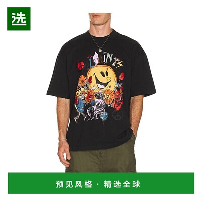 1h可退 香港直邮Allsaints 男士 Gardens T恤 M034PD black黑色