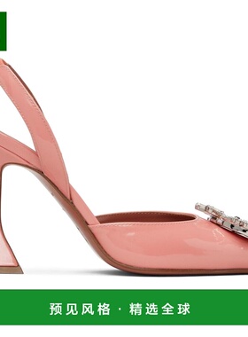 香港直邮Amina Muaddi 女士 粉色 Begum Sling 95 高跟鞋 SB00309