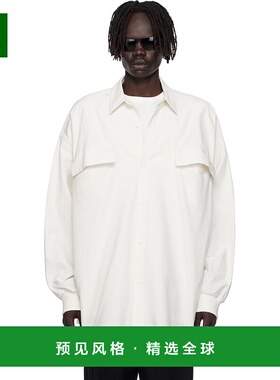 1h可退 香港直邮Essentials 男士 白色衬衫 186SP254424F牛津纺