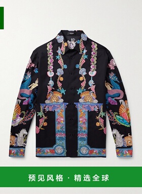 香港直邮versace 范思哲 男士 长袖衬衫 10194381A14567