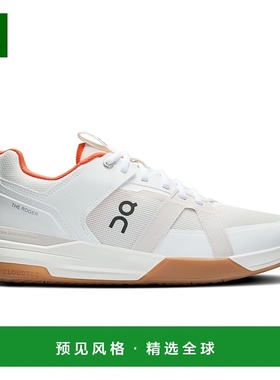 欧洲直邮On/昂跑 THE ROGER系列男士象牙白/焰红色再生聚酯纤