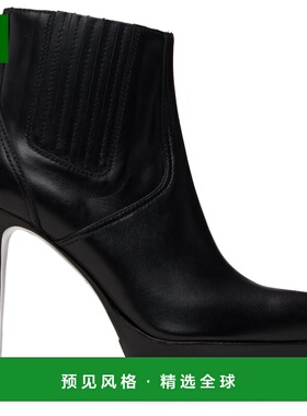 1h可退 香港直邮R13 女士 黑色 Pointy Toe Platform Heeled 踝靴