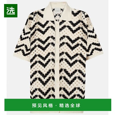 1h可退 香港直邮VARLEY 女士 Anais 钩花棉质Polo衫 colorful花色