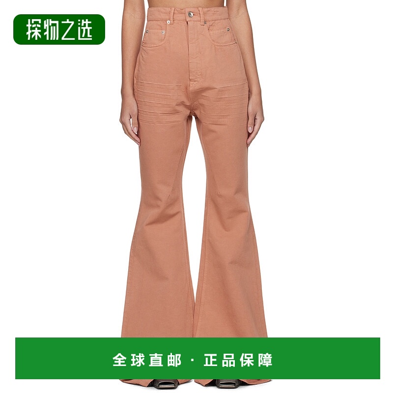 香港直邮Rick Owens Drkshdw Bolan 高腰喇叭裤牛仔裤DS01D1311CB
