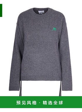 1h可退 香港直邮GANNI 女士针织衫 K2632220 CO 灰色长袖