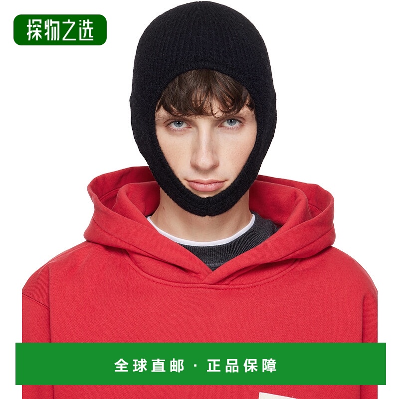 香港直邮Jacquemus 男士 黑色 The Gros Grain 毛线帽 24HACU0066