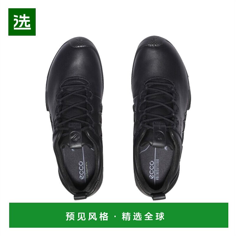 韩国直邮Ecco爱步跑鞋男女同款黑色百搭透气时尚简约802834-01001
