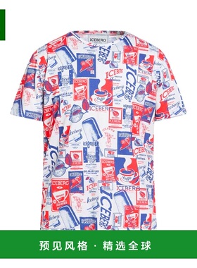 1h可退 香港直邮Iceberg 冰山 男士 T恤 grey灰色 舒适时尚