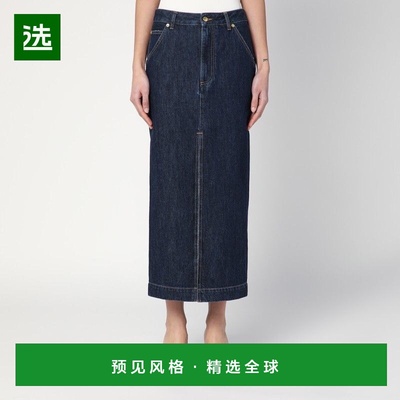 1h可退 香港直邮DARKPARK 女士 ERIKA 深蓝牛仔半身裙 WSK02