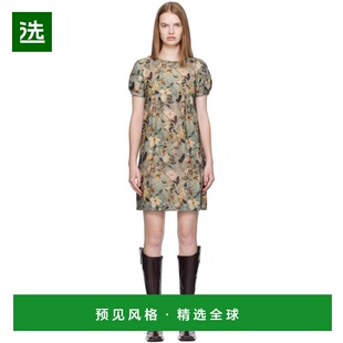 1h可退 香港直邮R13 女士 绿色 Raglan Sleeve Baby Doll 连衣裙