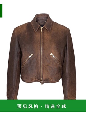 香港直邮Golden Goose Deluxe Brand 长袖皮夹克 GWP02376.P00216