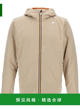 香港直邮K-WAY 男士户外冲锋衣 K6128VWB2Q AW2025 米白色 徽标休