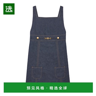 RR06R0842.新款 香港直邮Celine EMPIRE无水洗牛仔布迷你连衣裙