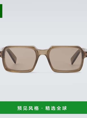1h可退 香港直邮Zegna 杰尼亚 男士 方框太阳眼镜 brown棕色 舒适