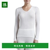 领上衣高档舒适 1h可退 时 羊毛与丝绸混纺 美国直邮 Hanro