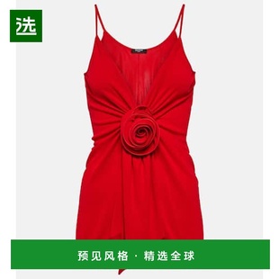 香港直邮Balmain 花朵装 巴尔曼 crêpe 饰褶皱上衣 女士 1h可退