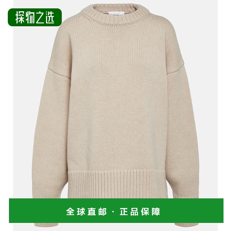 1h可退 香港直邮The Row 女士 Ophelia 羊毛羊绒毛衣 beige米色