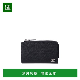 香港直邮Valentino VLOGO钱包 YP0AP7UAG拉链牛皮华伦天奴卡包