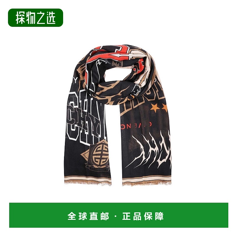香港直邮Givenchy 徽标围巾 BP007KP0K7潮流时尚穿搭 高级感正品