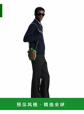 1h可退 欧洲直邮LV路易威登 男士棕色/绿色帆布老花图案乌龟造型