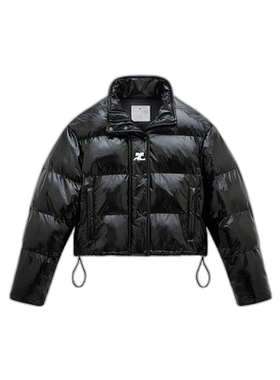 香港直邮Courreges 长袖短款羽绒服 323CMA106VY0016