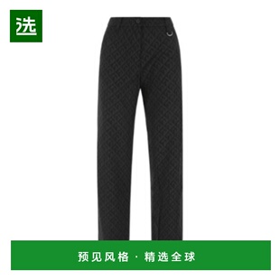 香港直邮Marine Serre 月亮标志图案裤子 P106FW21W羊毛休闲裤