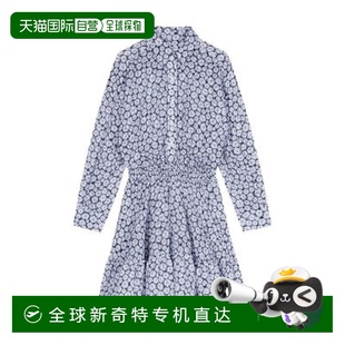 歐洲直郵Maje 流行百搭高級(jí)感 碎花連衣裙高檔減齡顯瘦時(shí)尚 短款