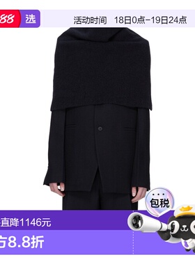 香港直邮Rick Owens 套头围脖 RR02E1491KWP围巾披肩