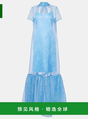 1h可退 香港直邮Staud 女士 Calluna 花朵欧根纱长款连衣裙新款