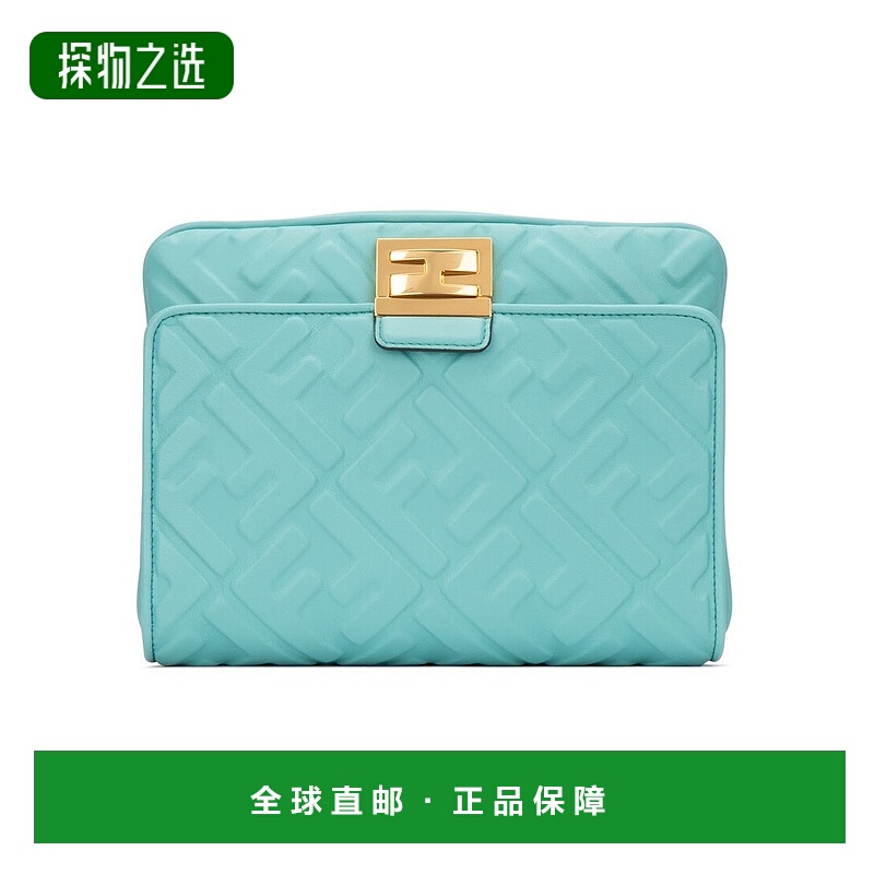 香港直邮Fendi 蓝色UPSIDE DOWN腰带包 8BT305A72V腰包