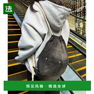 【日本直邮】DEVICE女士双肩包牛仔时尚日常通勤百搭感双肩背包