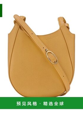 1h可退 欧洲直邮LONGCHAMP珑骧 女士棕黄色Le Foulonné 单肩包