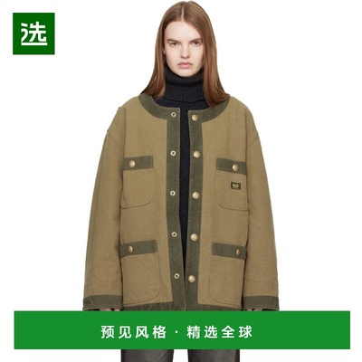 1h可退 香港直邮R13 女士 卡其色 Cord Trimmed 夹克 R13WD064D37