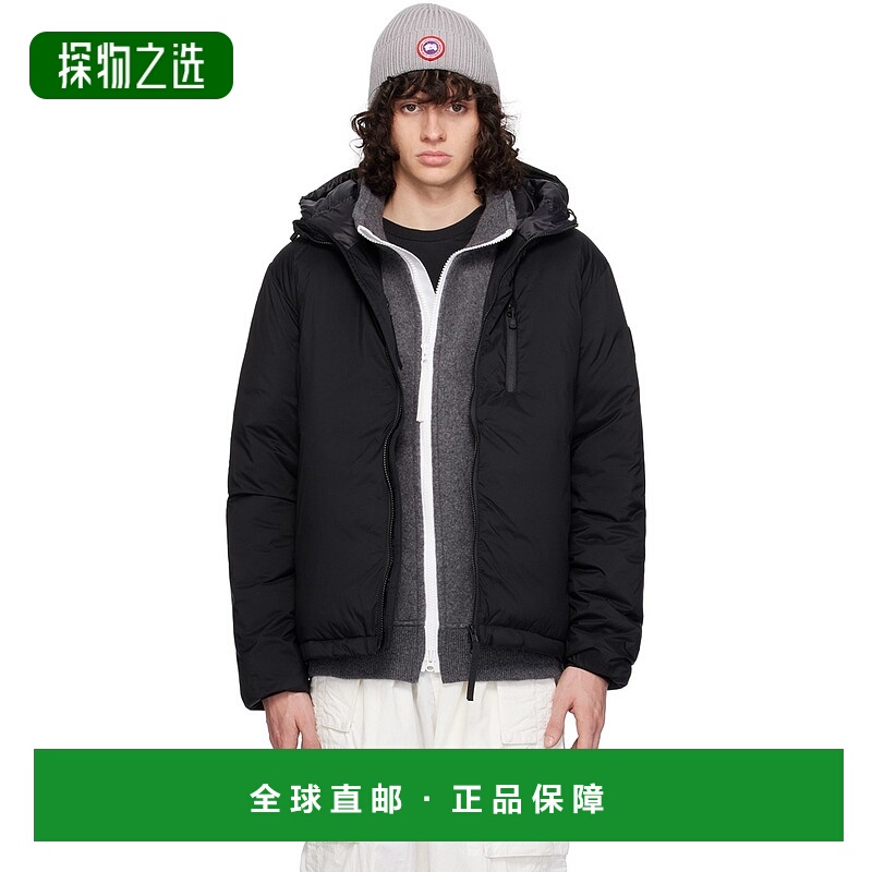 1h可退 香港直邮Canada Goose 加拿大鹅 男士 黑色黑标系列 Lodge
