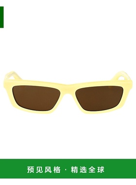 香港直邮Jacquemus 女士 STRIPE/ SILVER/ 粉彩黄色棕色醋纤太阳