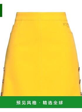 1h可退 香港直邮Iceberg 冰山 女士 迷你半身裙 yellow黄色 舒适